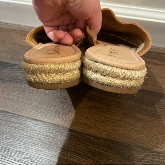Sam Edelman Austin Suede Slip On Espadrille Mules Bohemian Western in Brown 7.5M - Picture 8 of 12